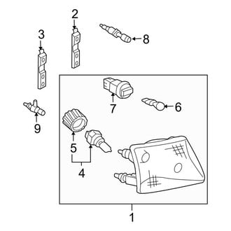 Ford OE - Front Lamps - Headlamp Components (Flex / Gas)