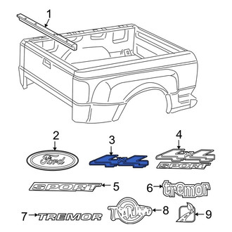 Ford OE - Rear Tailgate Emblem