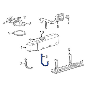 Ford OE - Front Fuel Tank Strap