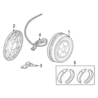 Ford OE - Rear Suspension - Brake Components