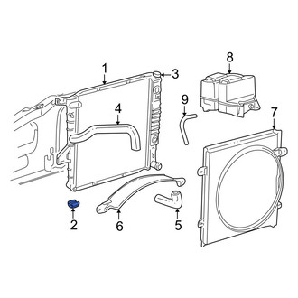 Ford OE - Lower Radiator Insulator