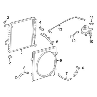 Ford OE - Cooling - Radiator & Components (2.3L Gas)