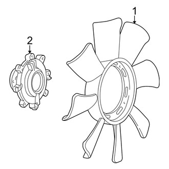 Ford OE - Cooling Fan (Mechanical), (XL / XLT 2.3L)