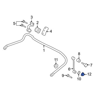 Ford OE - Rear Suspension Stabilizer Bar Link Nut