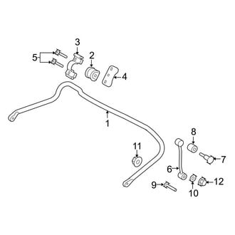 Ford OE - Rear Suspension - Stabilizer Bar & Components (Edge / XL / XLT)