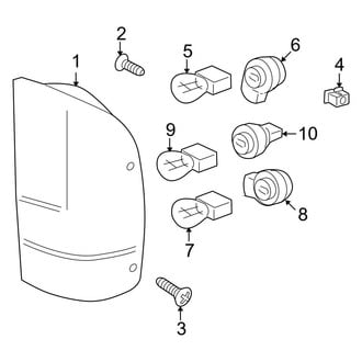 Ford OE - Rear Lamps - Combination Lamps (W/O STX Package), (XL / XLT)