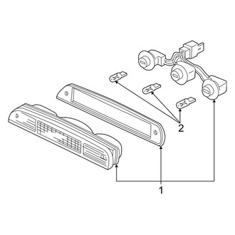 Ford OE - Rear Lamps - High Mount Lamps (Fleetside / Stepside Flex / Gas)