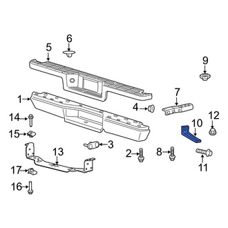 Ford OE - Rear Left Outer Bumper Face Bar Mount