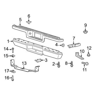 Ford OE - Rear Bumper - Bumper & Components (Flex / Gas)