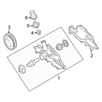 Ford OE - Cooling - Water Pump (XL / XLT 3.0L)