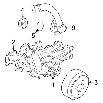 Ford OE - Cooling - Water Pump (XL / XLT 4.0L)