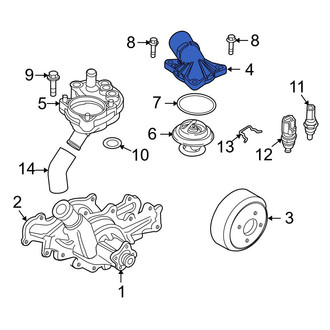 Ford OE - Upper Engine Coolant Thermostat Housing