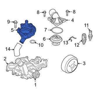 Ford OE - Lower Engine Coolant Thermostat Housing