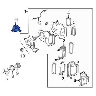 Ford OE - A/C Evaporator Core Vacuum Reservoir