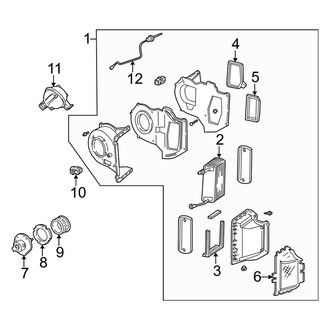 Ford OE - Air Conditioner & Heater - Evaporator Components