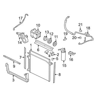 Ford OE - Air Conditioner & Heater - Condenser, Compressor & Lines (3.0L)