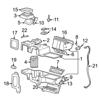 Ford OE - Air Conditioner & Heater - Evaporator & Heater Components