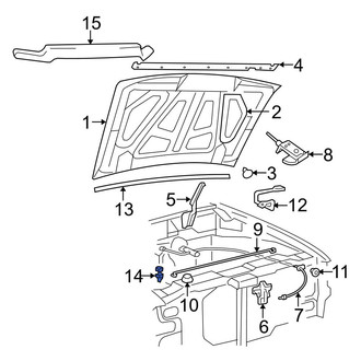 Ford OE - Front Hood Stop Buffer
