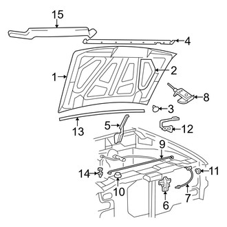 Ford OE - Hood & Components (2.3L / 4.0L)