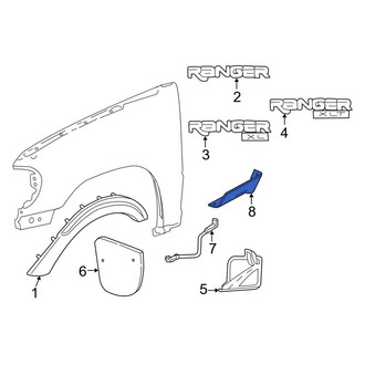 Ford OE - Front Right Stone Guard