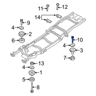 Ford OE - Body Mount Cushion Bolt