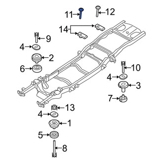 Ford OE - Body Mount Cushion Bolt