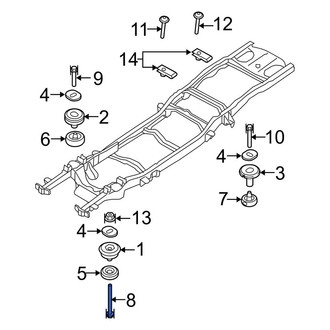 Ford OE - Body Mount Cushion Bolt