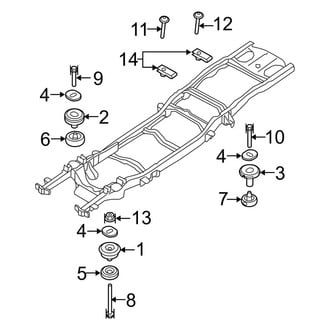 Ford OE - Frame Components (Mounts and Insulators), (Flex / Gas)