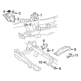 Ford OE - Manual Transmission Mount Nut