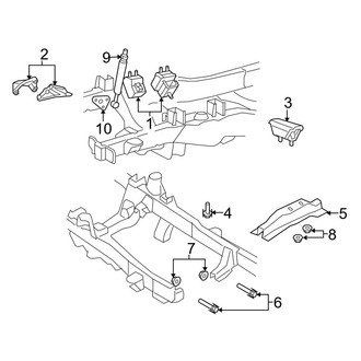 Ford OE - Engine & Transmission Mounting (4.0L Gas)