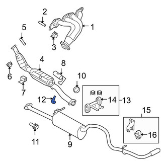 Ford OE - Exhaust Pipe Nut