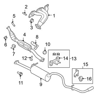 Ford OE - Exhaust System - Exhaust Components (2.3L)