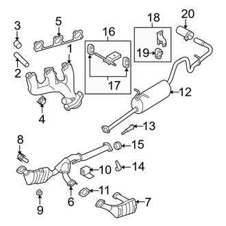 Ford OE - Exhaust System - Exhaust Components (4.0L)