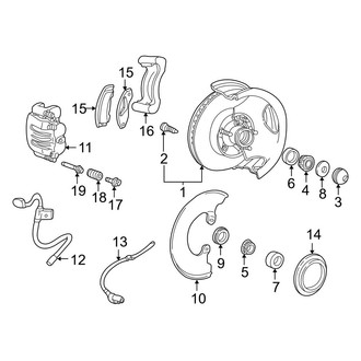 Ford OE - Front Suspension - Brake Components (RWD)