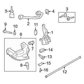 Ford OE - Front Suspension - Suspension Components (With Torsion Bars), (RWD)
