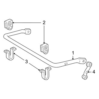 Ford OE - Front Suspension - Stabilizer Bar & Components (4WD)