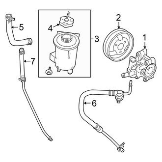Ford OE - Steering Gear & Linkage - Pump & Hoses (XL / XLT 2.3L)