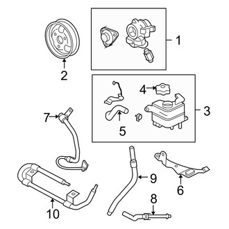 Ford OE - Steering Gear & Linkage - Pump & Hoses (4.0L)
