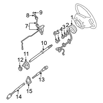 Ford OE - Steering Column - Shaft & Internal Components (W/O Tilt Wheel)