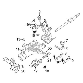 Ford OE - Steering Column - Housing & Components (With Tilt Wheel), (2.3L / 4.0L)