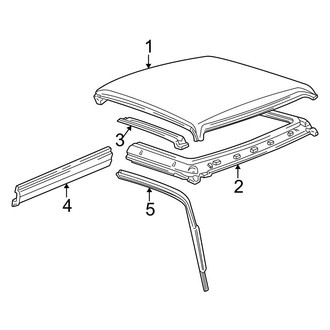 Ford OE - Cab - Roof & Components (Regular Cab), (XL / XLT Regular Cab)