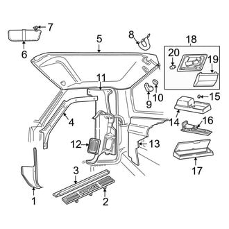 Ford OE - Cab - Interior Trim (Regular Cab), (Regular Cab)