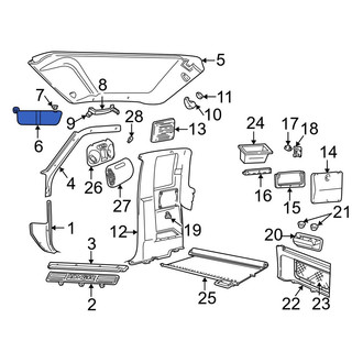 Ford OE - Left Sun Visor