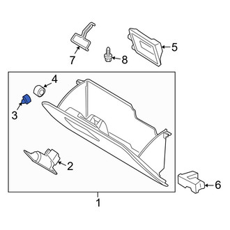 Ford OE - Front Glove Box Door Bumper