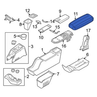 Ford OE - Console Armrest