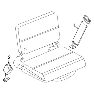 Ford OE - Restraint Systems - Rear Seat Belts (Edge / XL / XLT)