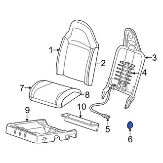 Ford OE - Front Seat Lumbar Adjustment Knob