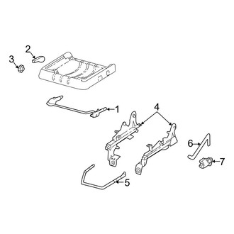Ford OE - Seats & Tracks - Tracks & Components (Bucket Seats), (Flex / Gas)