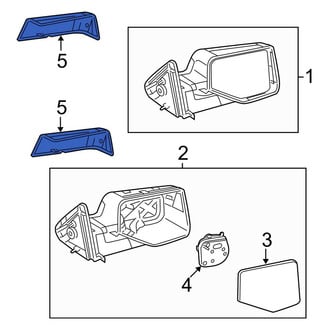Ford OE - Front Left Door Mirror Cover