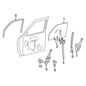 Ford OE - Inner Door Glass Attaching Clips